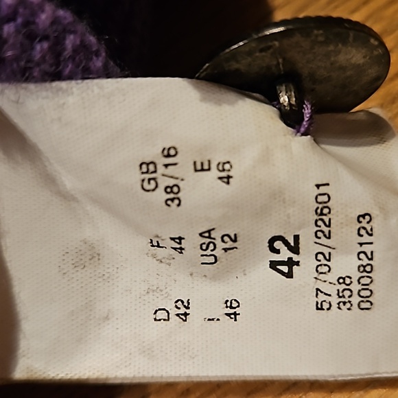 Purple cardigan wool Giesswein - Picture 8 of 12